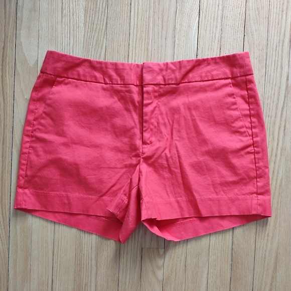 Banana Republic Pants - Banana Republic High Waist Red Shorts With Faux Pockets Size 6
